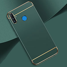 Carcasa Bumper Lujo Marco de Metal y Plastico Funda M01 para Realme C3 Verde