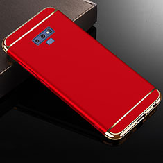 Carcasa Bumper Lujo Marco de Metal y Plastico Funda M01 para Samsung Galaxy Note 9 Rojo