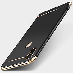 Carcasa Bumper Lujo Marco de Metal y Plastico Funda M01 para Xiaomi Mi A2 Lite Negro