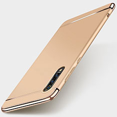Carcasa Bumper Lujo Marco de Metal y Plastico Funda M01 para Xiaomi Mi A3 Lite Oro