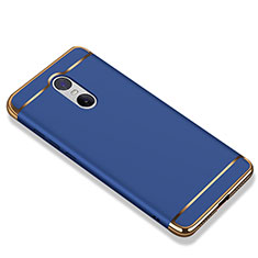 Carcasa Bumper Lujo Marco de Metal y Plastico Funda M01 para Xiaomi Redmi Note 4 Azul