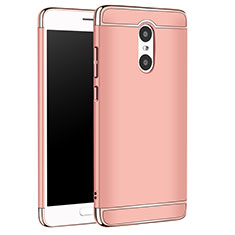 Carcasa Bumper Lujo Marco de Metal y Plastico Funda M01 para Xiaomi Redmi Pro Oro Rosa