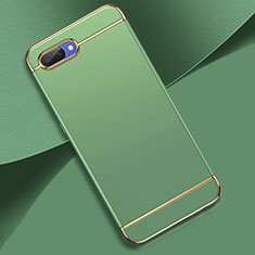 Carcasa Bumper Lujo Marco de Metal y Plastico Funda M02 para Oppo AX5 Menta Verde