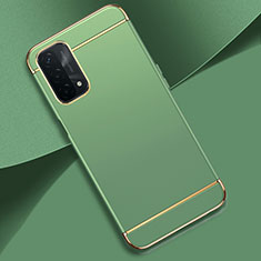 Carcasa Bumper Lujo Marco de Metal y Plastico Funda P02 para Oppo A93 5G Menta Verde