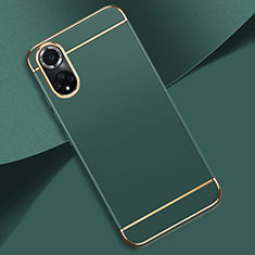 Carcasa Bumper Lujo Marco de Metal y Plastico Funda para Huawei Honor 50 5G Verde Noche