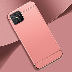 Carcasa Bumper Lujo Marco de Metal y Plastico Funda para Huawei Nova 8 SE 4G Oro Rosa