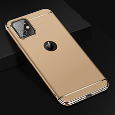 Carcasa Bumper Lujo Marco de Metal y Plastico Funda T01 para Apple iPhone 11 Oro