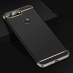 Carcasa Bumper Lujo Marco de Metal y Plastico Funda T01 para Huawei Honor View 20 Negro