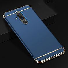 Carcasa Bumper Lujo Marco de Metal y Plastico Funda T01 para Huawei Mate 20 Lite Azul