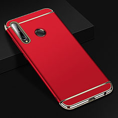 Carcasa Bumper Lujo Marco de Metal y Plastico Funda T01 para Huawei P Smart+ Plus (2019) Rojo