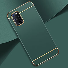 Carcasa Bumper Lujo Marco de Metal y Plastico Funda T01 para Oppo A72 Verde