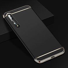 Carcasa Bumper Lujo Marco de Metal y Plastico Funda T02 para Xiaomi Mi 10 Pro Negro