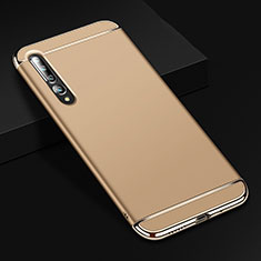 Carcasa Bumper Lujo Marco de Metal y Plastico Funda T02 para Xiaomi Mi 10 Pro Oro