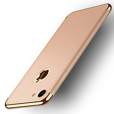 Carcasa Bumper Lujo Marco de Metal y Plastico M02 para Apple iPhone 7 Oro