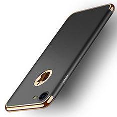 Carcasa Bumper Lujo Marco de Metal y Plastico M02 para Apple iPhone 8 Negro