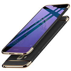 Carcasa Bumper Lujo Marco de Metal y Plastico M02 para Huawei G9 Plus Negro
