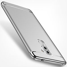 Carcasa Bumper Lujo Marco de Metal y Plastico M02 para Huawei Honor 6X Plata