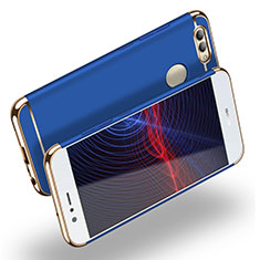 Carcasa Bumper Lujo Marco de Metal y Plastico M02 para Huawei Nova 2 Azul