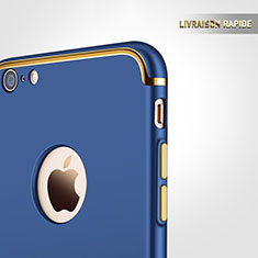 Carcasa Bumper Lujo Marco de Metal y Plastico para Apple iPhone 6 Plus Azul