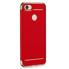 Carcasa Bumper Lujo Marco de Metal y Plastico para Xiaomi Redmi Note 5A High Edition Rojo