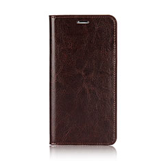 Carcasa de Cuero Cartera con Soporte F01 para Apple iPhone Xs Marron