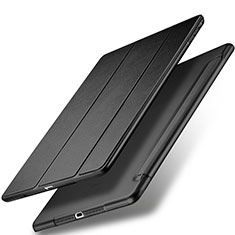 Carcasa de Cuero Cartera con Soporte para Apple New iPad 9.7 (2017) Negro