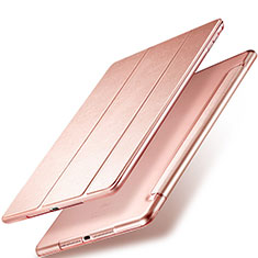 Carcasa de Cuero Cartera con Soporte para Apple New iPad 9.7 (2018) Oro Rosa