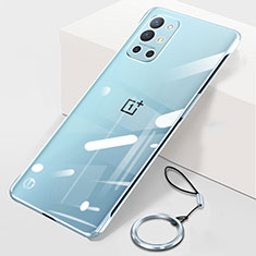 Carcasa Dura Cristal Plastico Funda Rigida Sin Marco Transparente H01 para OnePlus 9R 5G Claro