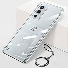 Carcasa Dura Cristal Plastico Funda Rigida Sin Marco Transparente H01 para OnePlus 9RT 5G Plata