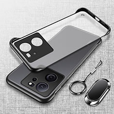 Carcasa Dura Cristal Plastico Funda Rigida Sin Marco Transparente H01 para Xiaomi Redmi K60 Ultra 5G Negro