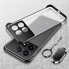 Carcasa Dura Cristal Plastico Funda Rigida Sin Marco Transparente H01 para Xiaomi Redmi K70 5G Negro