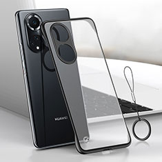 Carcasa Dura Cristal Plastico Funda Rigida Sin Marco Transparente H02 para Huawei Honor 50 Pro 5G Negro