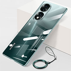 Carcasa Dura Cristal Plastico Funda Rigida Sin Marco Transparente H04 para Huawei Honor 70 Pro 5G Verde