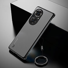 Carcasa Dura Cristal Plastico Funda Rigida Sin Marco Transparente para Huawei Honor 50 SE 5G Negro