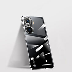 Carcasa Dura Cristal Plastico Funda Rigida Sin Marco Transparente para Huawei Honor 60 Pro 5G Negro