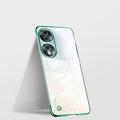 Carcasa Dura Cristal Plastico Funda Rigida Sin Marco Transparente para Huawei Honor 70 5G Verde