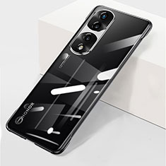 Carcasa Dura Cristal Plastico Funda Rigida Sin Marco Transparente para Huawei Honor 80 Pro 5G Negro