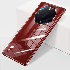 Carcasa Dura Cristal Plastico Funda Rigida Sin Marco Transparente para Huawei Mate 60 RS Ultimate Rojo