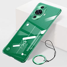 Carcasa Dura Cristal Plastico Funda Rigida Sin Marco Transparente para Huawei Nova 11 Ultra Verde