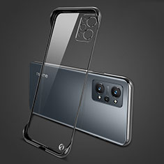 Carcasa Dura Cristal Plastico Funda Rigida Sin Marco Transparente para Realme GT Neo 3T 5G Negro