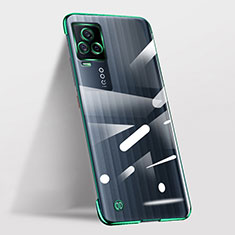 Carcasa Dura Cristal Plastico Funda Rigida Sin Marco Transparente para Vivo iQOO 7 Legend 5G Verde