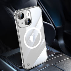 Carcasa Dura Cristal Plastico Funda Rigida Transparente con Mag-Safe Magnetic QC1 para Apple iPhone 15 Claro