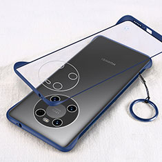 Carcasa Dura Cristal Plastico Funda Rigida Transparente H01 para Huawei Mate 40E 4G Azul