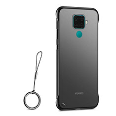 Carcasa Dura Cristal Plastico Funda Rigida Transparente H01 para Huawei Nova 5i Pro Negro