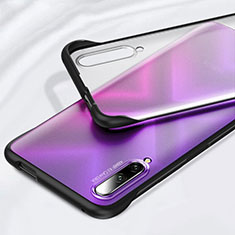 Carcasa Dura Cristal Plastico Funda Rigida Transparente H01 para Huawei Y9s Negro