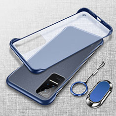 Carcasa Dura Cristal Plastico Funda Rigida Transparente H01 para Xiaomi Civi 1S 5G Azul