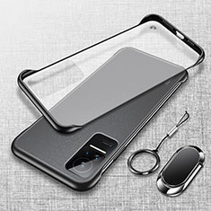 Carcasa Dura Cristal Plastico Funda Rigida Transparente H01 para Xiaomi Civi 5G Negro