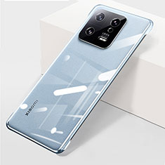 Carcasa Dura Cristal Plastico Funda Rigida Transparente H01 para Xiaomi Mi 13 Pro 5G Azul