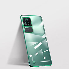 Carcasa Dura Cristal Plastico Funda Rigida Transparente H01 para Xiaomi Redmi K50 5G Verde