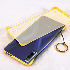 Carcasa Dura Cristal Plastico Funda Rigida Transparente H02 para Huawei Honor 9X Amarillo